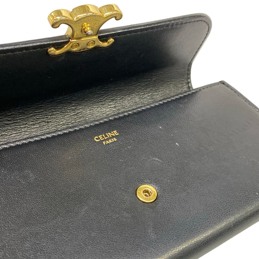 Celine Large Triomphe Flap Wallet Long Wallet 10E313BZG.38NO - Picture 11 of 15